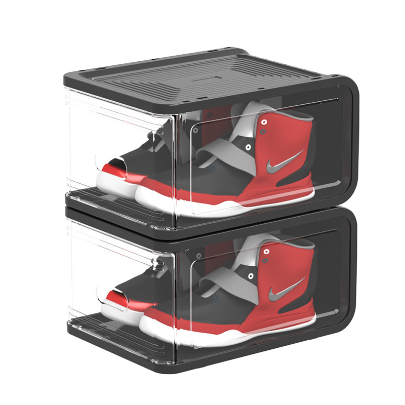 汽车用专用收纳盒车内车载鞋盒放鞋子车后备箱放鞋神器透明鞋柜小