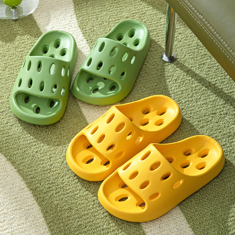 Bathroom Special Bathroom Slippers Women's Four Seasons New Couple Indoor Home Hollow Water Leakage Quick-Drying Non-Slip Sandals for Men