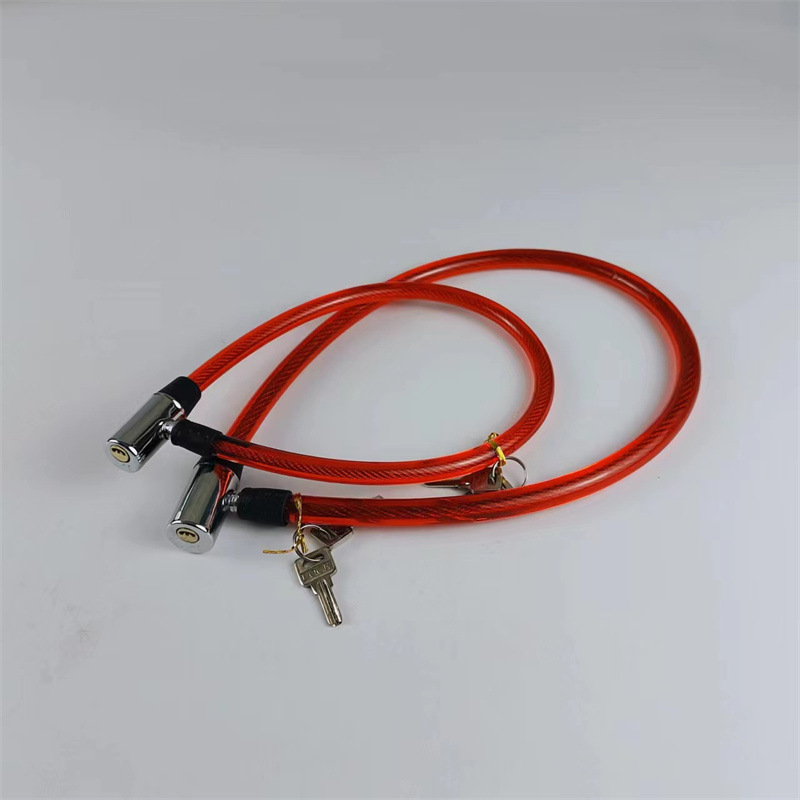 车锁1565 自行车锁防盗学生单车锁钢缆锁防剪钢丝加粗 1件*160个