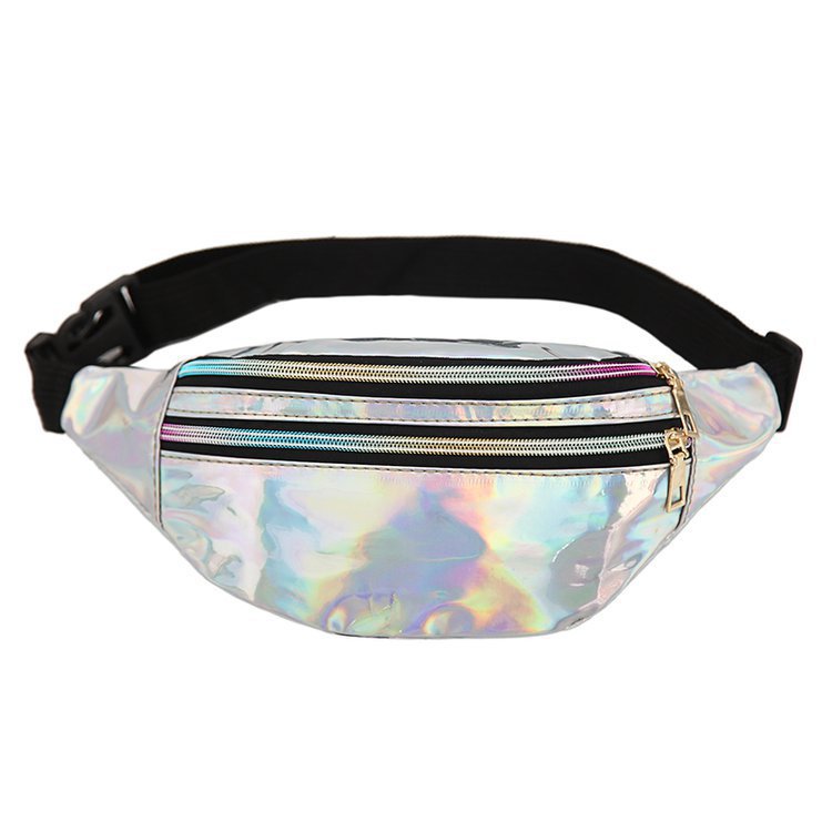 Sequined One-Shoulder Crossbody Outdoor Sports Waist Bag Foreign Trade Wholesale Men's Women's Chest Bag 2021 New Laser Waist Bag