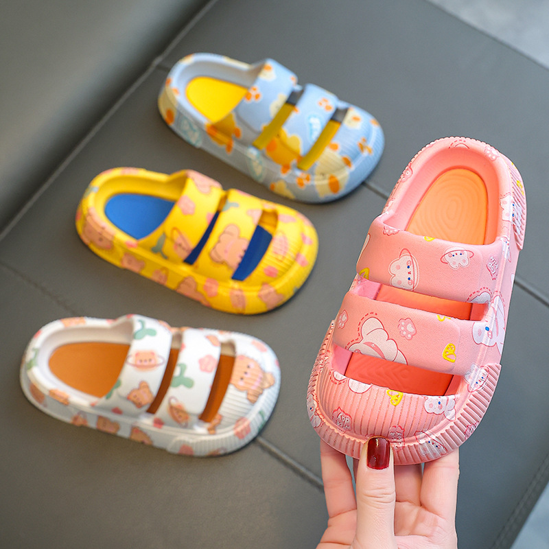 Children's Slippers Summer Boys and Girls Non-Slip Bathroom Bath Children Baby Indoor Girls Princess Kid Slippers