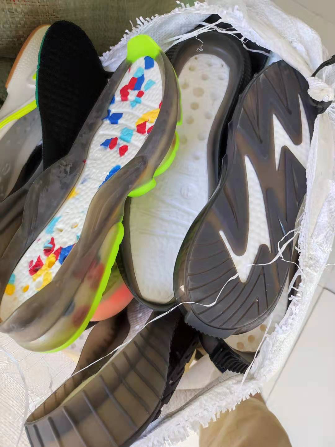 tpu爆米花鞋底高弹透气夜光椰子350鞋底炫彩tp二次爆米花运动鞋底