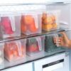 Refrigerator storage box kitchen Plastic Zona pellucida Freezing Crisper rectangle household egg Storage Storage box