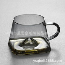 玻璃茶具小茶杯家用耐高温加厚功夫茶套装主人杯单杯奇峰把杯