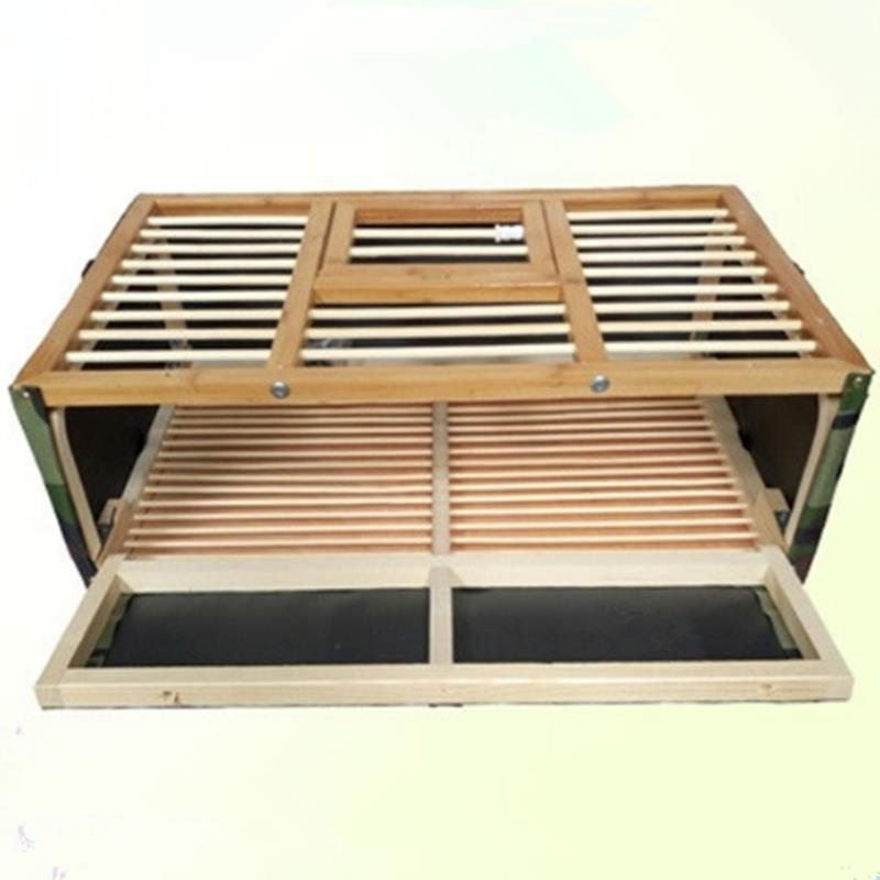 鸽训放笼训鸟竹笼鸽子繁殖笼帆布手工赛鸽易清理站架养鸽场可叠放