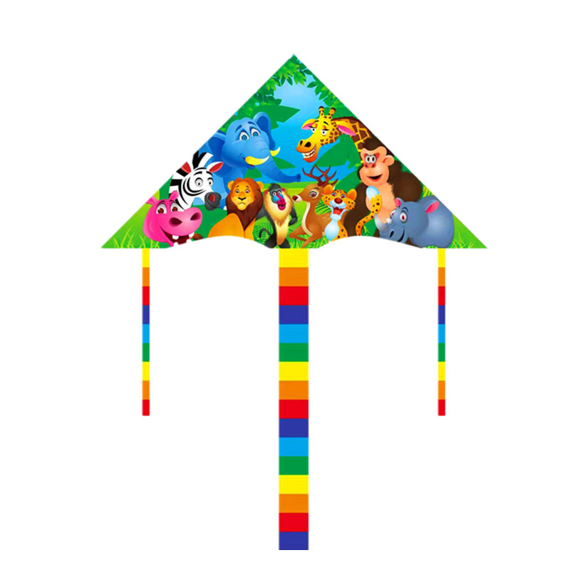 1 M Triangle New Small Curved Edge Children's Cartoon Kite Princess Wholesale Breeze Easy to Fly Stall Weifang Manufacturer