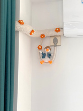 室内空调管子装饰遮挡花藤美化麻绳线包下水管道暖气管燃气管遮丑