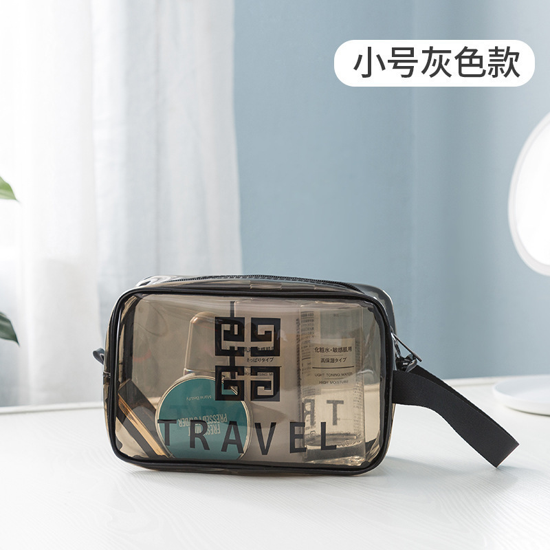 PVC Transparent Cosmetic Bag Large, Medium and Small Portable Waterproof Cosmetics Storage Bag Travel Portable Wash Bag