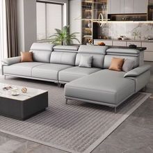 北欧科技布沙发客厅简约现代轻奢大小户型猫爪皮沙发