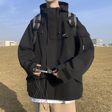 厂家直供美式黑武士机能风冲锋衣男秋冬季潮牌青少年大码夹克外套