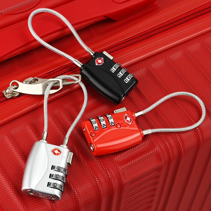 出国海关锁密码锁行李箱挂锁拉杆箱包旅行箱防盗锁托运通关锁