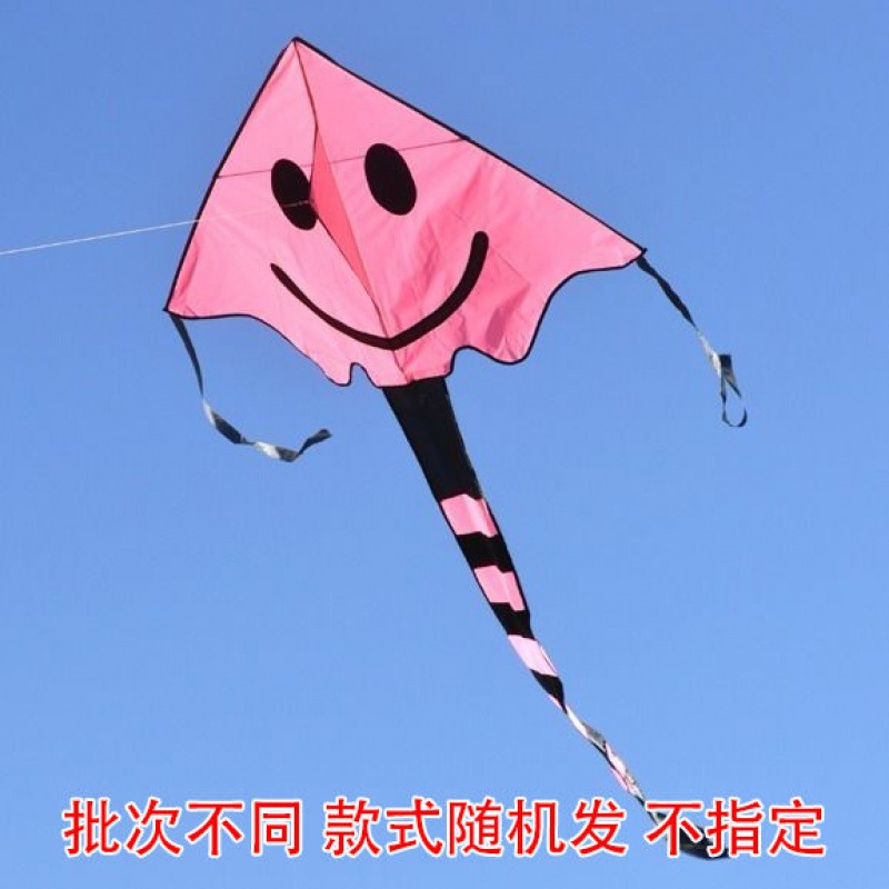 Kite with Line Wholesale Smiley Face Couple Children Cartoon New Yi Fei Triangle Large Adult Independent Station Amazon