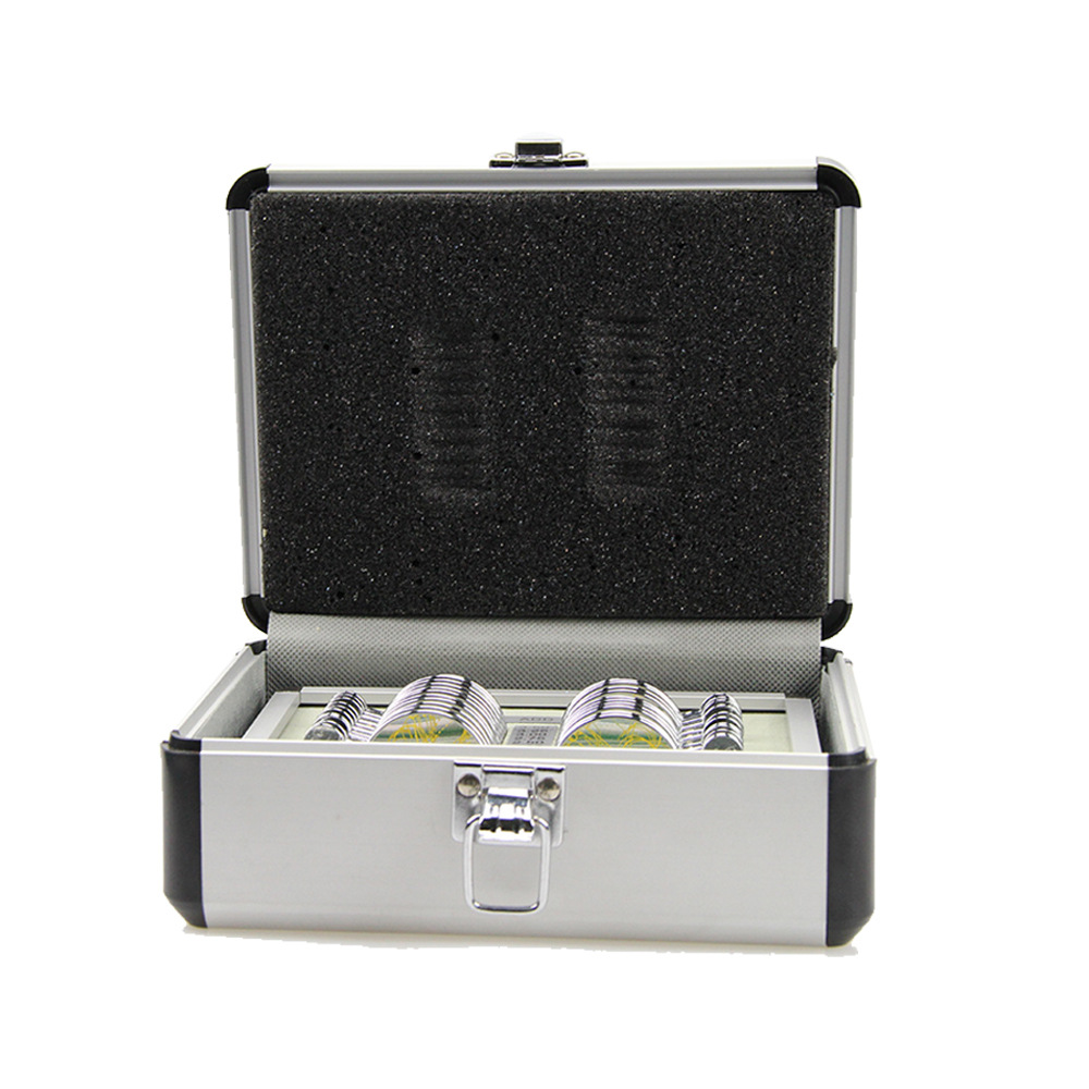 眼镜验光镜片箱 渐进多焦点验光盘插片箱 铝箱金属镜片试 镜箱22