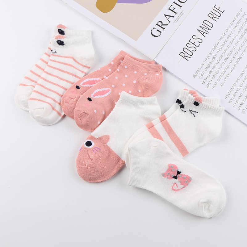 Socks for Women Spring and Autumn Thin Ankle Sock Spring and Summer Low Cut Cotton Socks Cute Female Socks Summer Ins Trendy Cotton Socks for Women