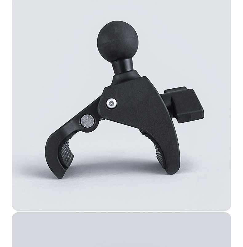 1英寸大球头大力蟹钳夹 导航摩托车圆管固定座 测量测绘快拆支架