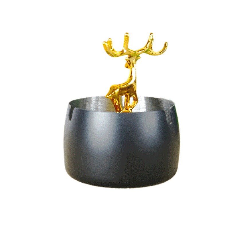 Special Offer Creative Stainless Steel Antlers Ashtray Home Supplies Export Model Spot One Piece Dropshipping Gift Gift