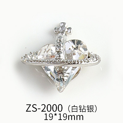 New Internet Celebrity Hot Selling Product Nail Beauty Ornament Rhinestone Affordable Luxury Style Exquisite Advanced Super Shiny Queen Mother Crooked Diamond Zs1999