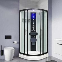 弧扇形一体式蒸汽淋浴房整体浴室移动卫生间简易封闭玻璃隔断家用