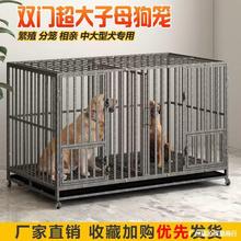 狗笼子大型犬特大号金毛拉布拉多狗窝全方管宠物子母笼家用宠物笼