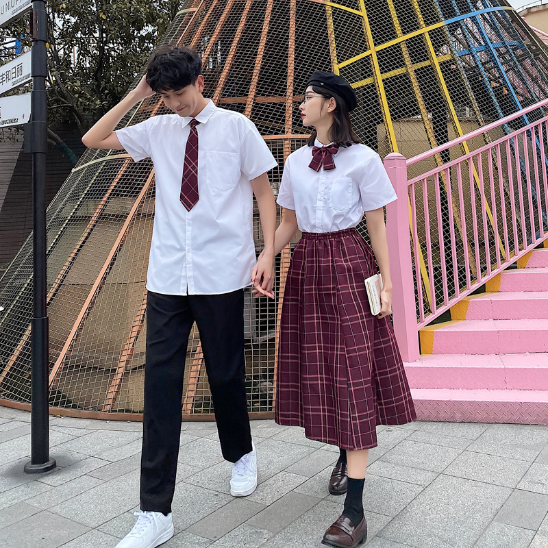 高中毕业班服毕业季衣服裙子长裙毕业照套装合唱表演服装演出服装