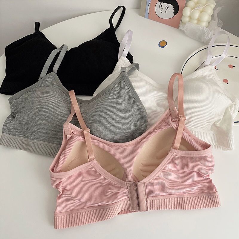 Women‘s Underwear Korean Style New Chest Wrap Push up Tube Top Summer Underwired Tube Top Thin Big Breast Breast Contracting Bra