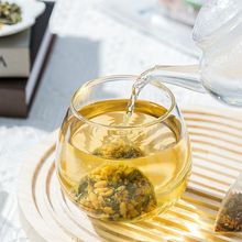 桂花玄米茶包日式寿司店专用玄米绿茶茶包煎茶炒米茶三角一件代发