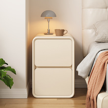 小型床头柜夹缝实木简约现代超窄家用卧室储物柜子极窄奶油床边柜