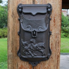 铸铁工艺品复古做旧铸铁小信箱邮箱信报箱壁饰壁挂