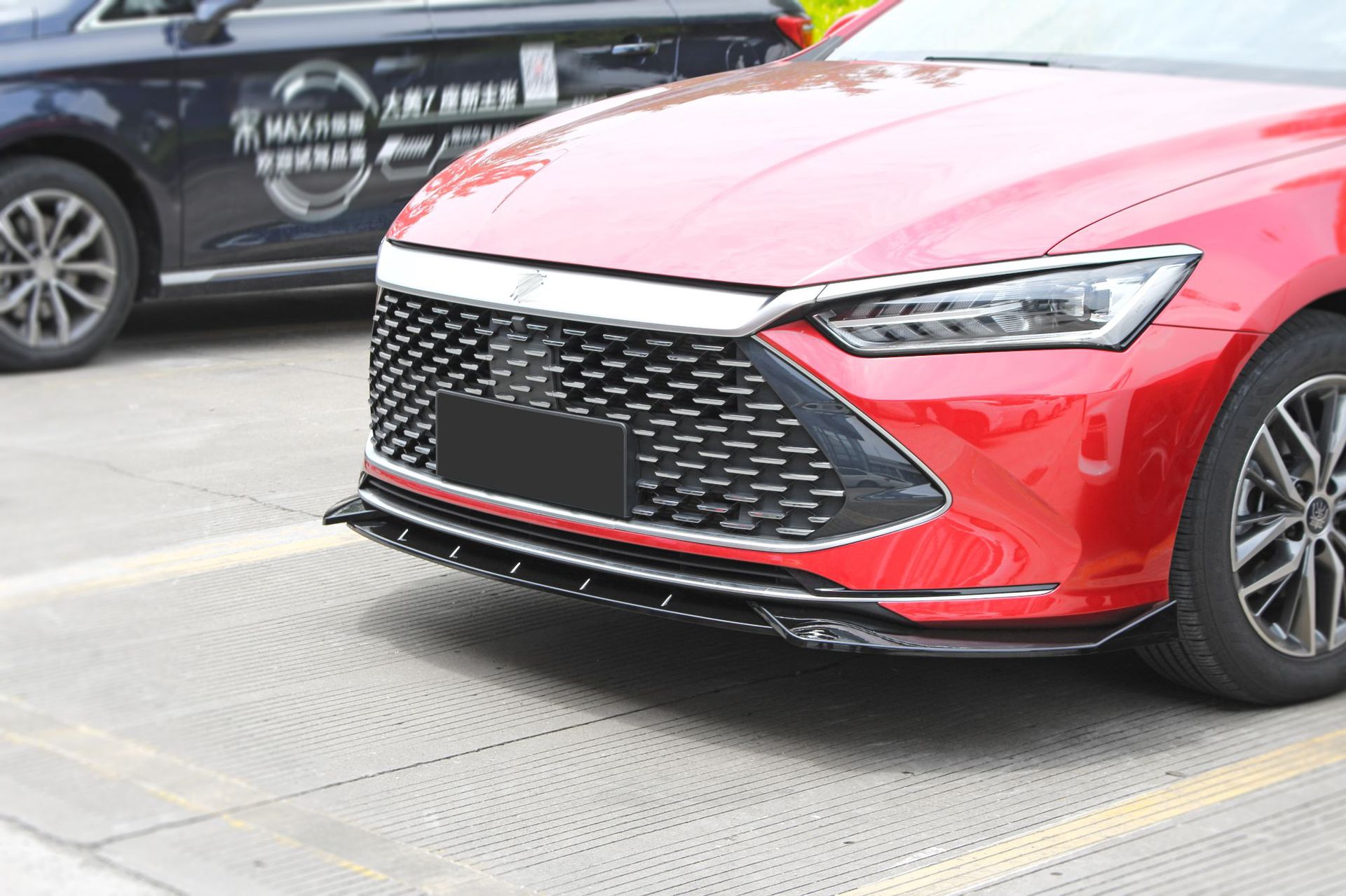 适用于2021比亚迪秦plus-dm i改装前铲包围前唇侧裙前铲尾翼包角