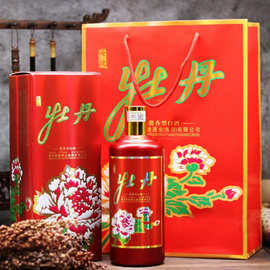 贵州黔醉酒业国色天香牡丹酒500ml*6瓶装酱香型53度传统纯粮佳酿