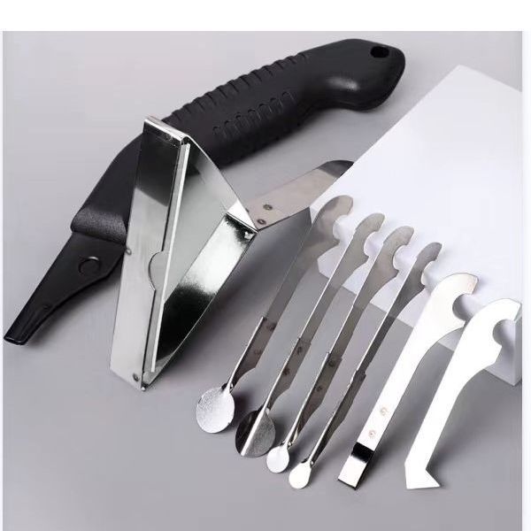 Beauty Joint Construction Tool Seam Cleaning Plastic Cutter Shovel Teeth Joint Tool Yin and Yang Angle Tool Set