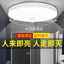 感应吸顶灯led人体红外 楼过道走廊车库智能感应声光控雷达吸顶灯