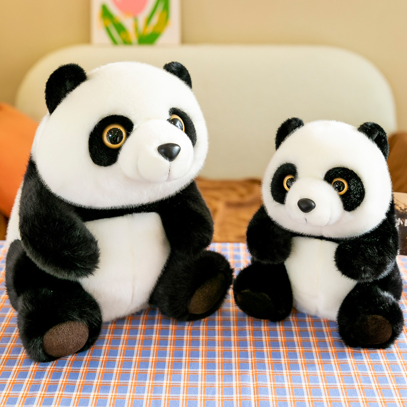 可爱熊猫公仔玩偶床上睡觉抱布娃娃毛绒玩具抱抱熊儿童生日礼品
