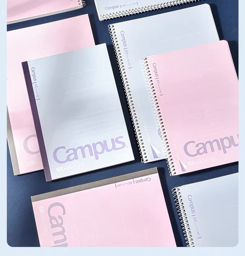 日本kokuyo国誉笔记本螺旋记事本易撕点线本a5横线b5线圈本胶装本