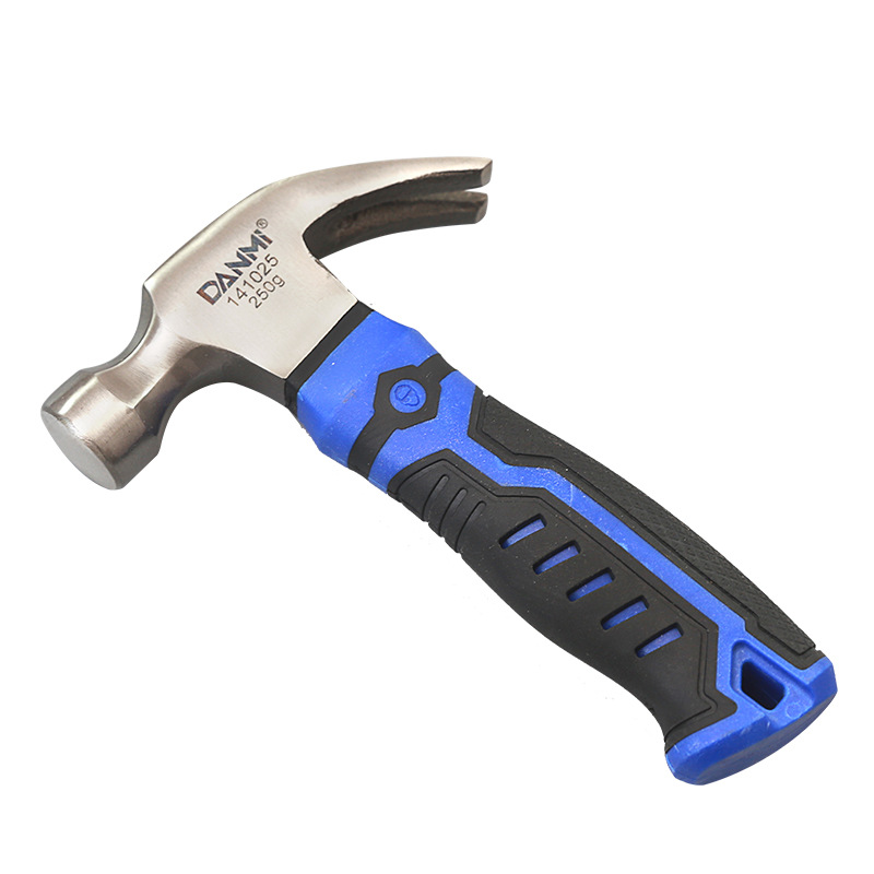 Mini Nail Hammer Plastic Handle Hammer Household Hammer Shape Claw Hammer Non-Slip Iron Hammer Rubber Hammer