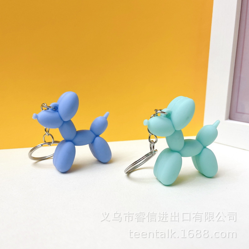 5185# Creative Soft Rubber Bubble Dog Keychain Cute Dog Pendant Activity Party Small Gift Ornaments Wholesale