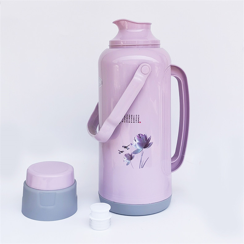 2l玻璃内胆开水瓶宿舍pp颗粒料保湿瓶