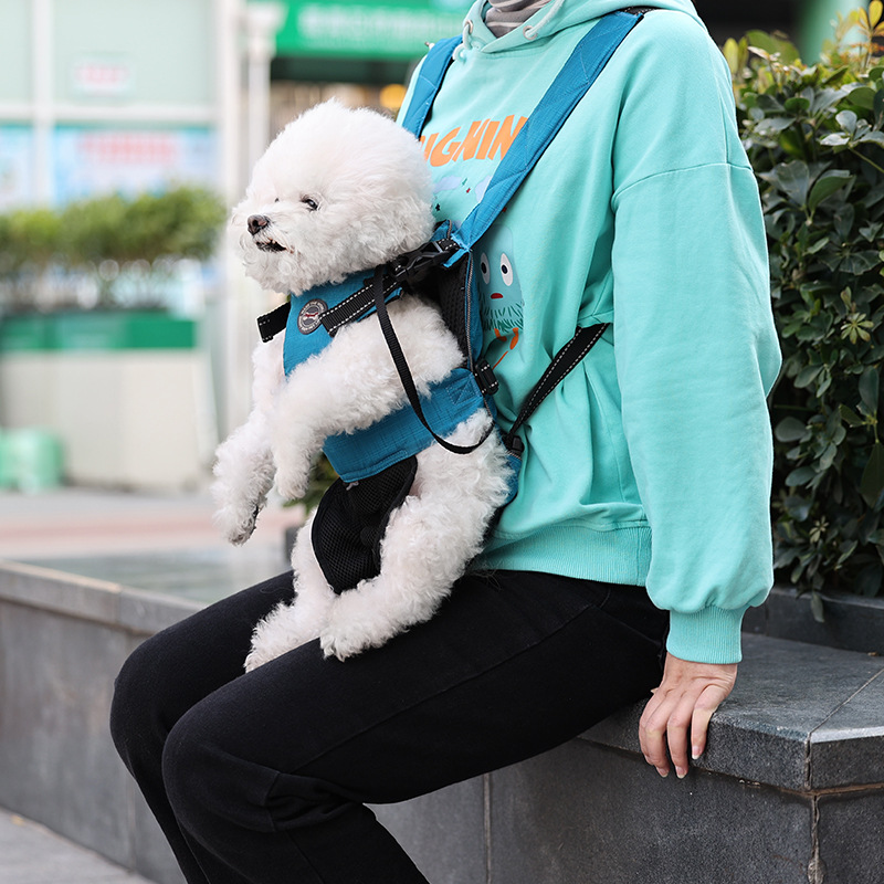 Dolemi Portable Puppy Backpack for Outing Chest Bag Dog Carrier Artifact Pet Backpack