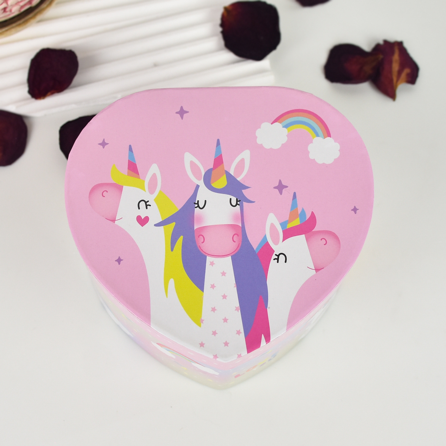 520礼物音乐盒心形带旋转八音盒小女生音乐首饰盒7岁儿童玩具批发