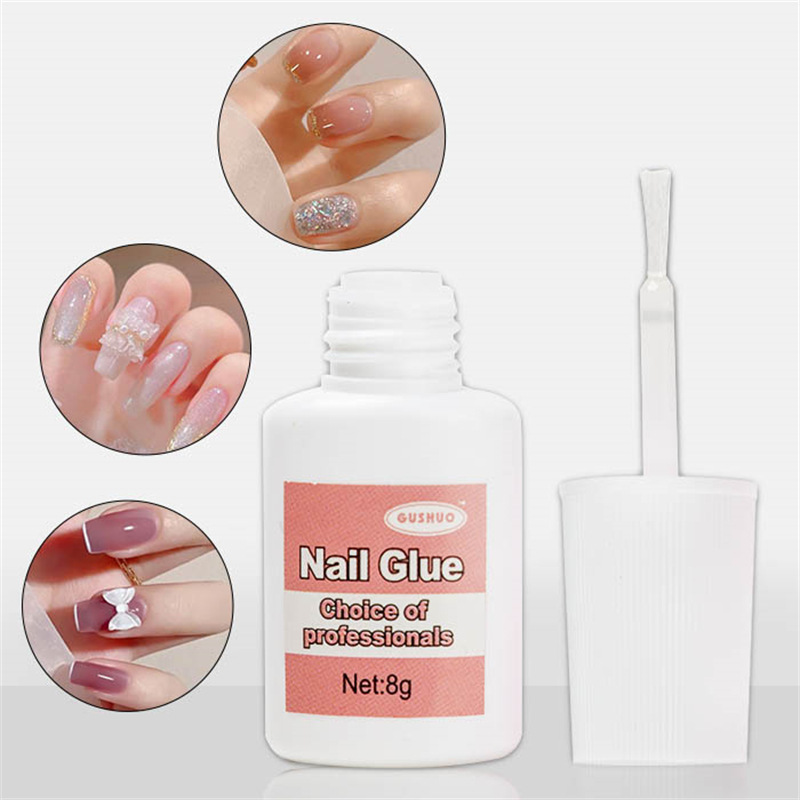 Manicure Implement Nail-Beauty Glue Water Hose Bruch Head Adhesive Fake Nail Tip Glue Stick-on Crystals Multi-Function Glue Quick-Drying Strong Glue