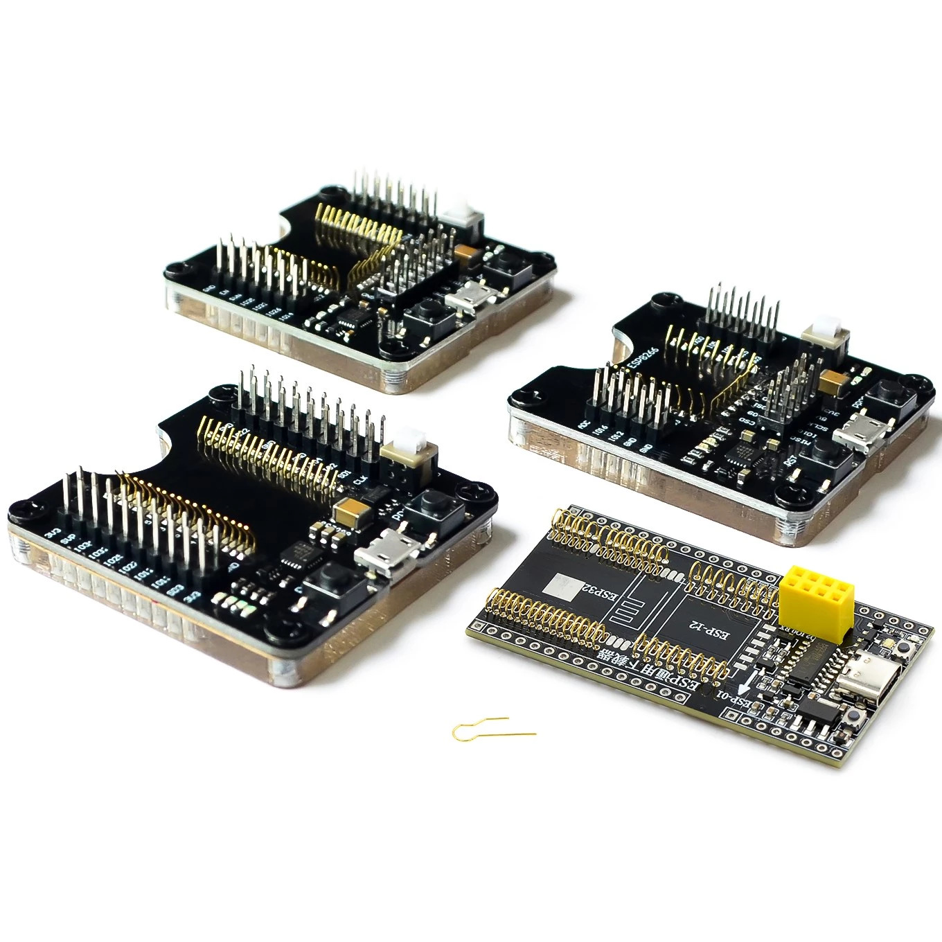 ESP32WROVER/ESP8266/ESP-WROOM-32开发板，小批量烧录夹具测试板