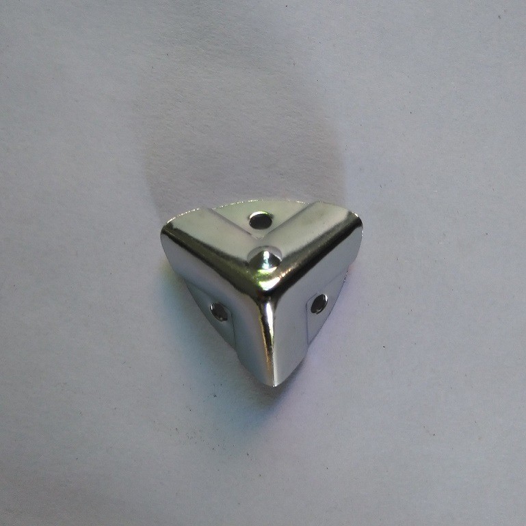 箱包五金配件带脚扇型包角工具箱铝箱金属保护角通用护边护角批发