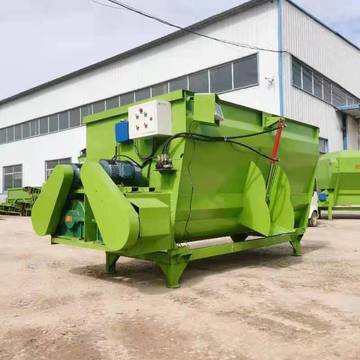 牛羊饲料全日粮拌草机双搅龙混合饲草料拌料机100头牛养殖用五方