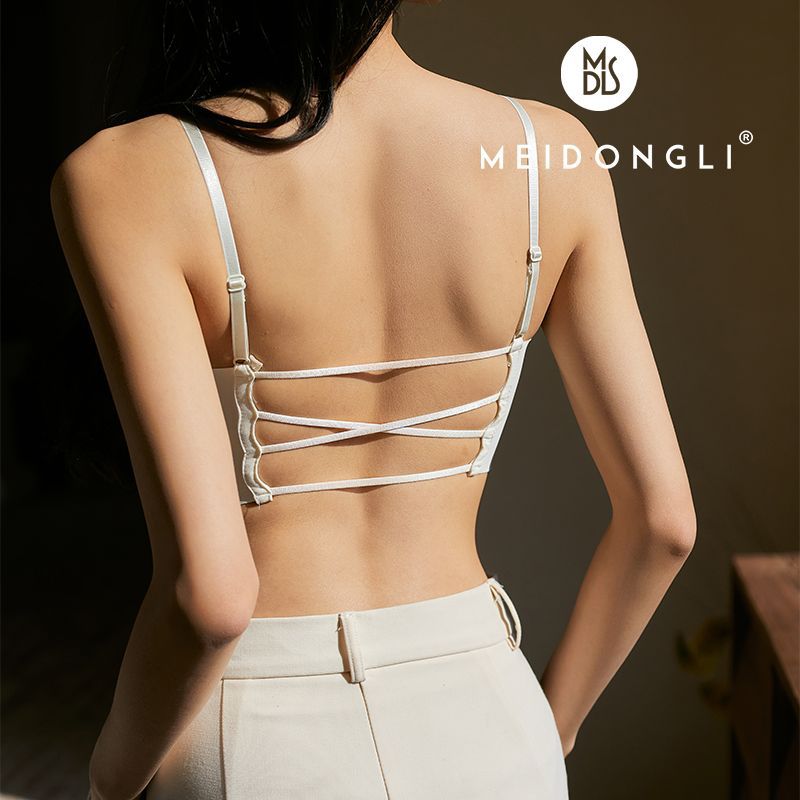Summer 2023 French Entry Lux Satin One-Piece Beauty Back and Push up Seamless One-Piece Ice Silk Wireless Underwear