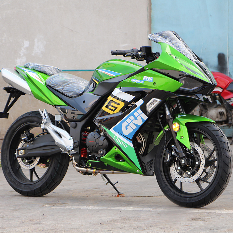 全新h2摩托车跑车国四电喷400cc双缸公路赛地平线重型机车可上牌