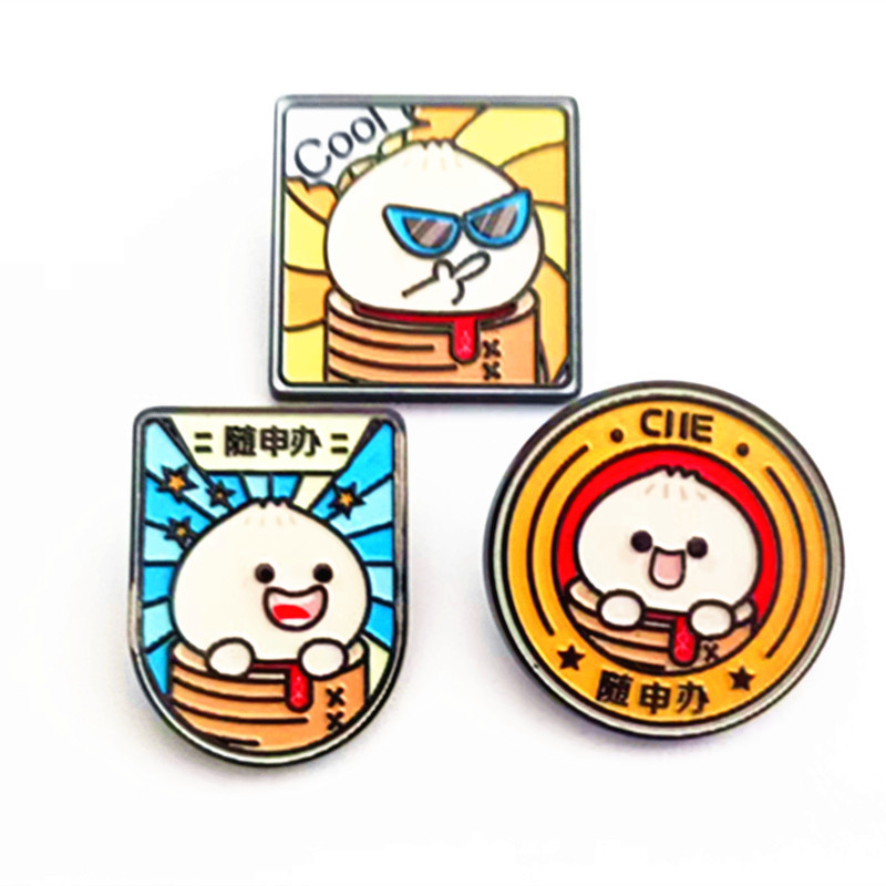 金属徽章定 做公司活动胸章勋章烤漆仿珐琅金属胸牌金属徽章定 制