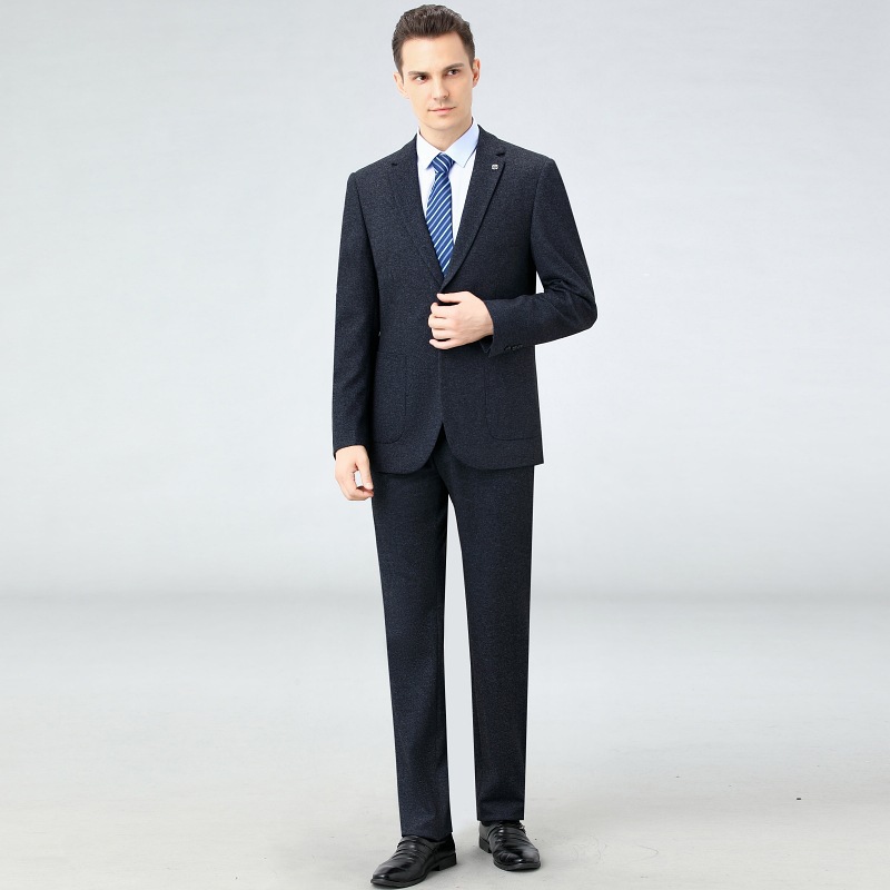 西服套装男士商务职业正装西装秋冬季厚款婚庆伴郎婚礼服白领工装