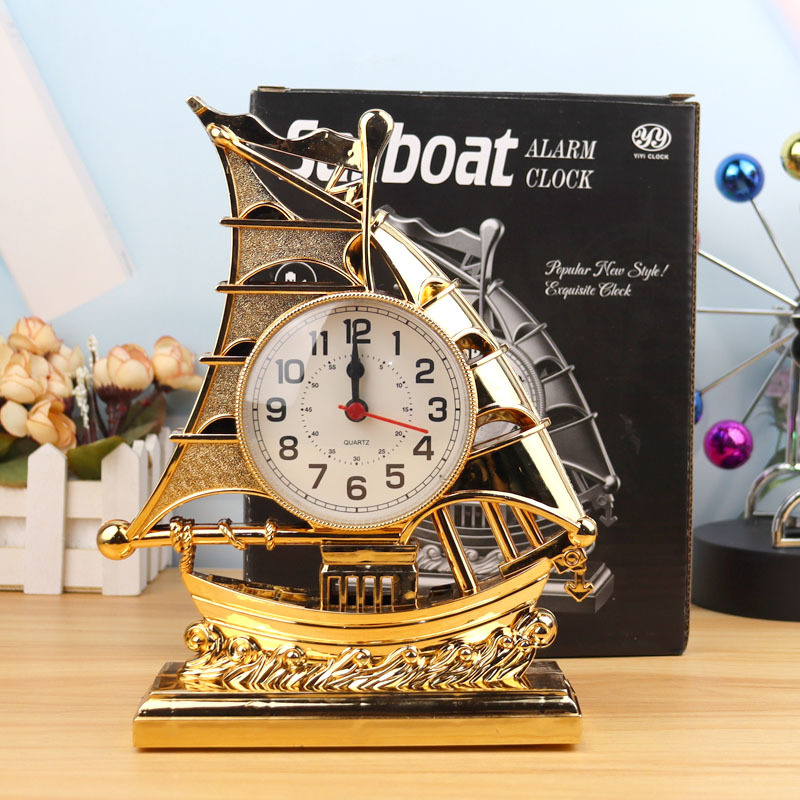 Factory Wholesale Alarm Clock Creative Retro Alarm Clock Student Gift Alarm Clock Smooth Sailing Model Alarm Clock One Piece Dropshipping