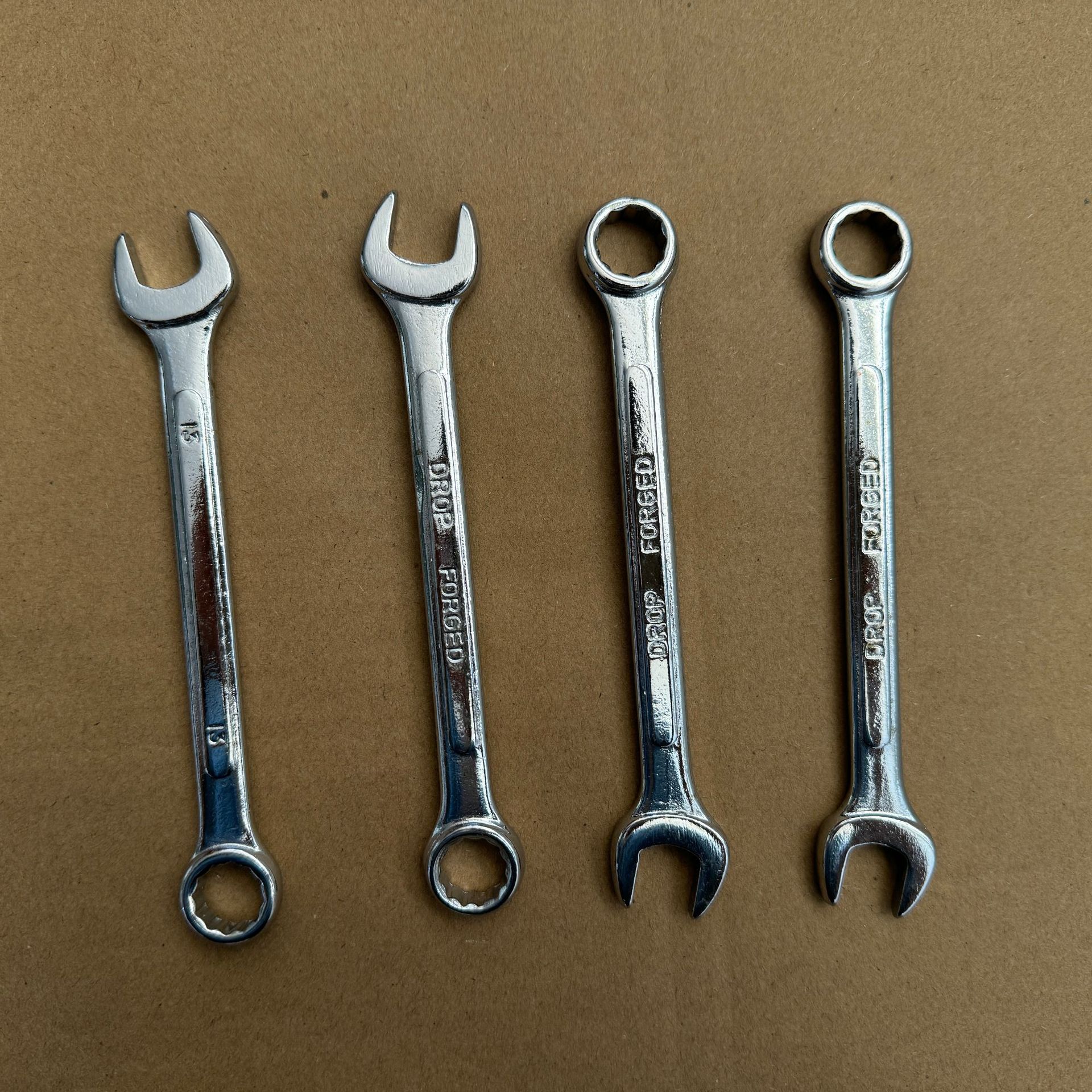 梅花两用扳手工业级开口扳手镀铬多功能双头扳手五金配套工具批发