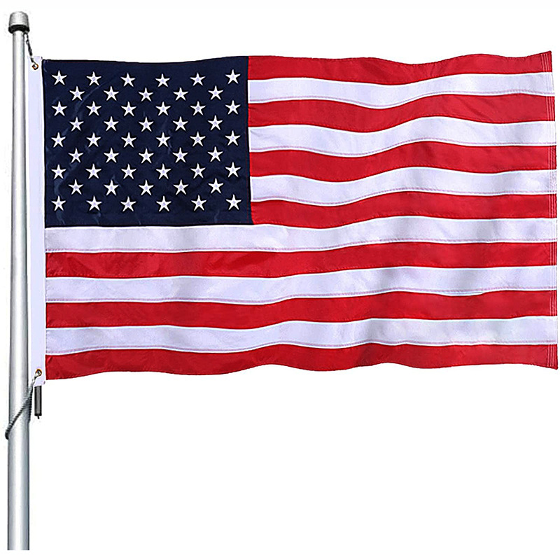 usa flag fans flag hand embroidery high quality 美国刺绣国旗